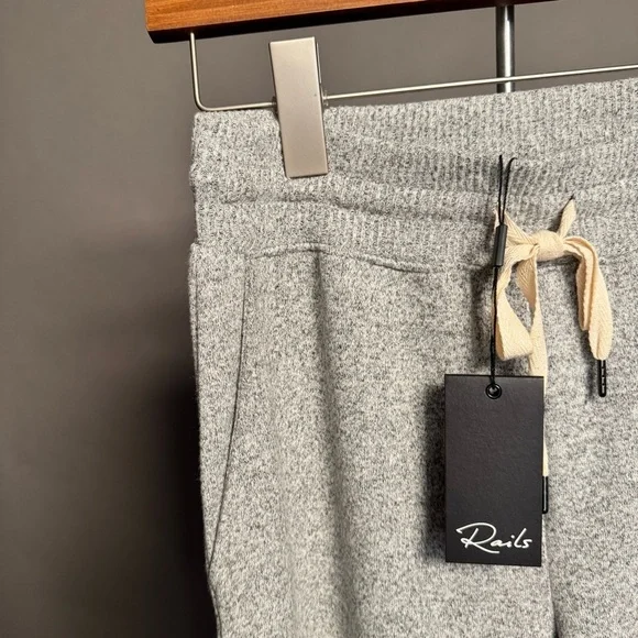 Rails NWT Women’s Oakland Sweat Pants Knit Jogger Melange Grey Heather Gray XS - Picture 7 of 14